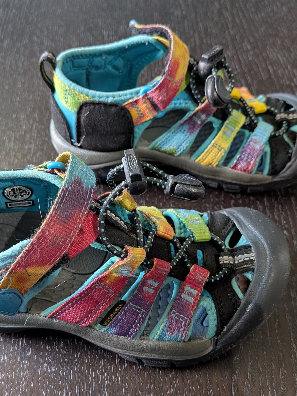 Keen Newport H2 Tie dye waterproof washable hiking sandals Little Kids Size 11
